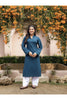 SAHAJ – TEAL BLUE | Kurta with Farshi Salwar Set