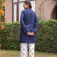 MASTANI – NAVY BLUE | Rayon Co-ord Set