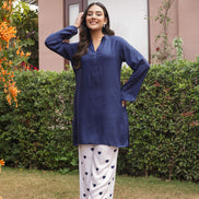 MASTANI – NAVY BLUE | Rayon Co-ord Set