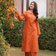 SABR – BURNT ORANGE | Kurta Set