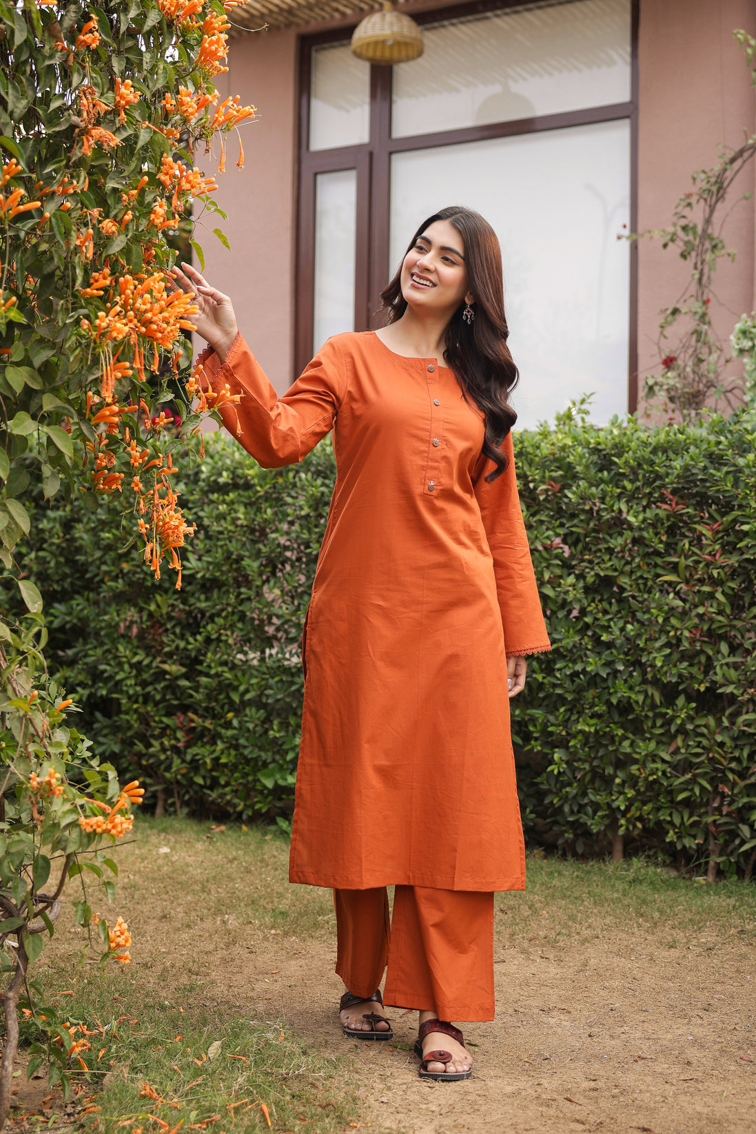 SABR – BURNT ORANGE | Kurta Set