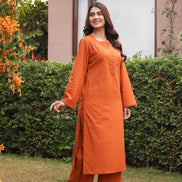 SABR – BURNT ORANGE | Kurta Set