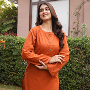 SABR – BURNT ORANGE | Kurta Set
