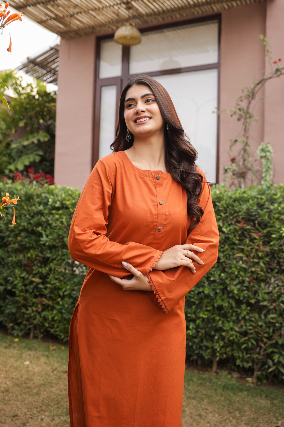 SABR – BURNT ORANGE | Kurta Set