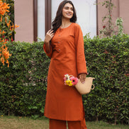 SABR – BURNT ORANGE | Kurta Set