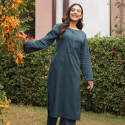 SABR – TEAL BLUE | Kurta Set