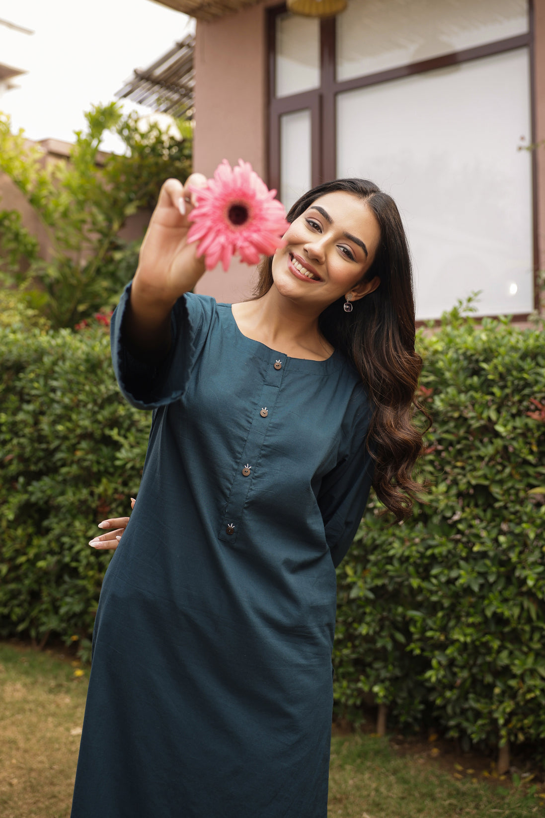 SABR – TEAL BLUE | Kurta Set
