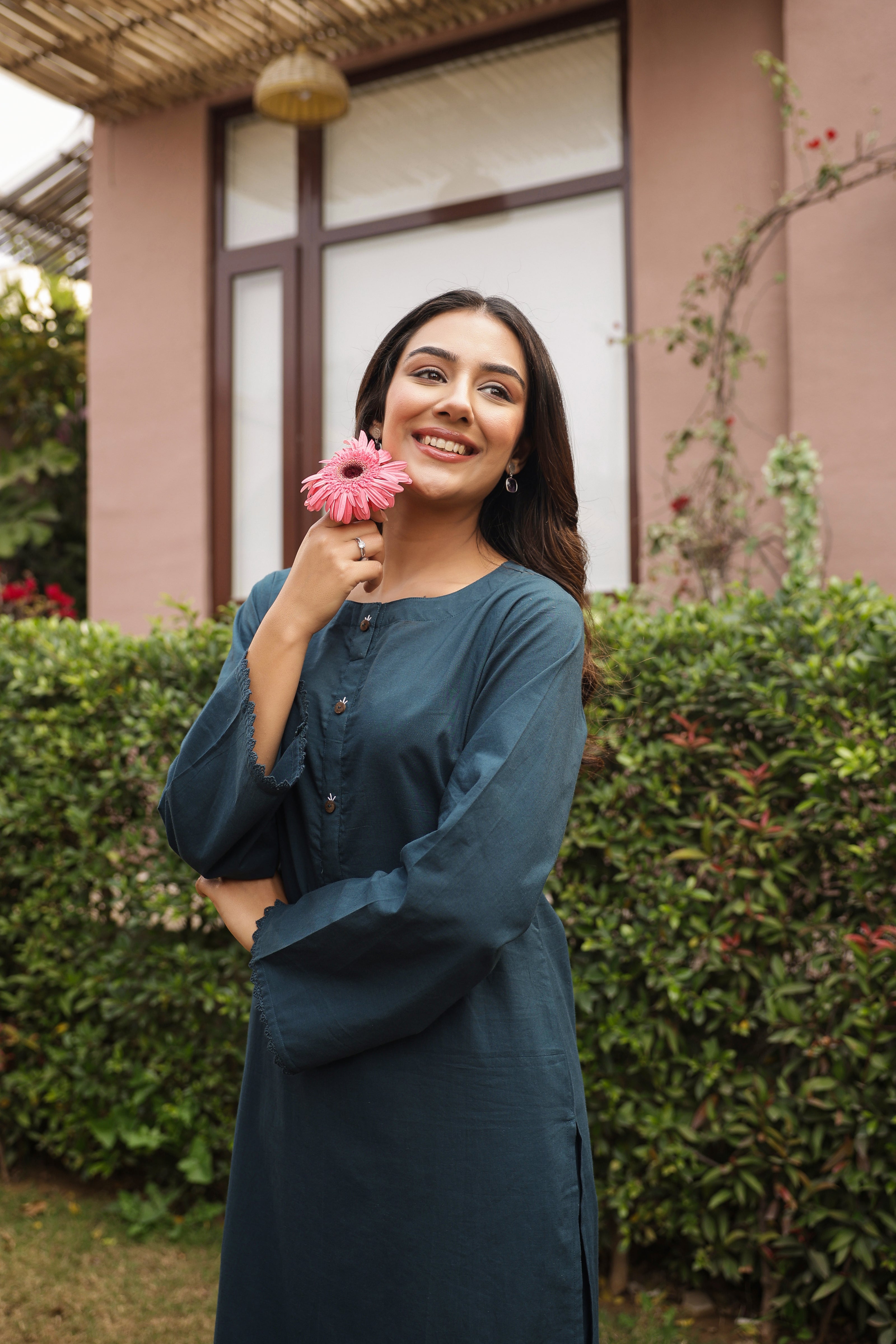 SABR – TEAL BLUE | Kurta Set