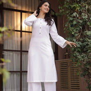 SABR – WHITE | Kurta Set
