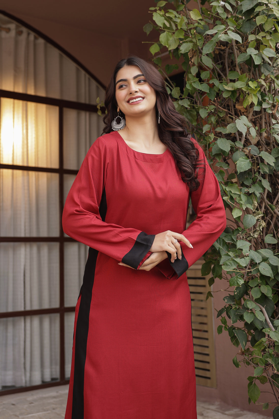 NOOR – MAROON | Kurta Set