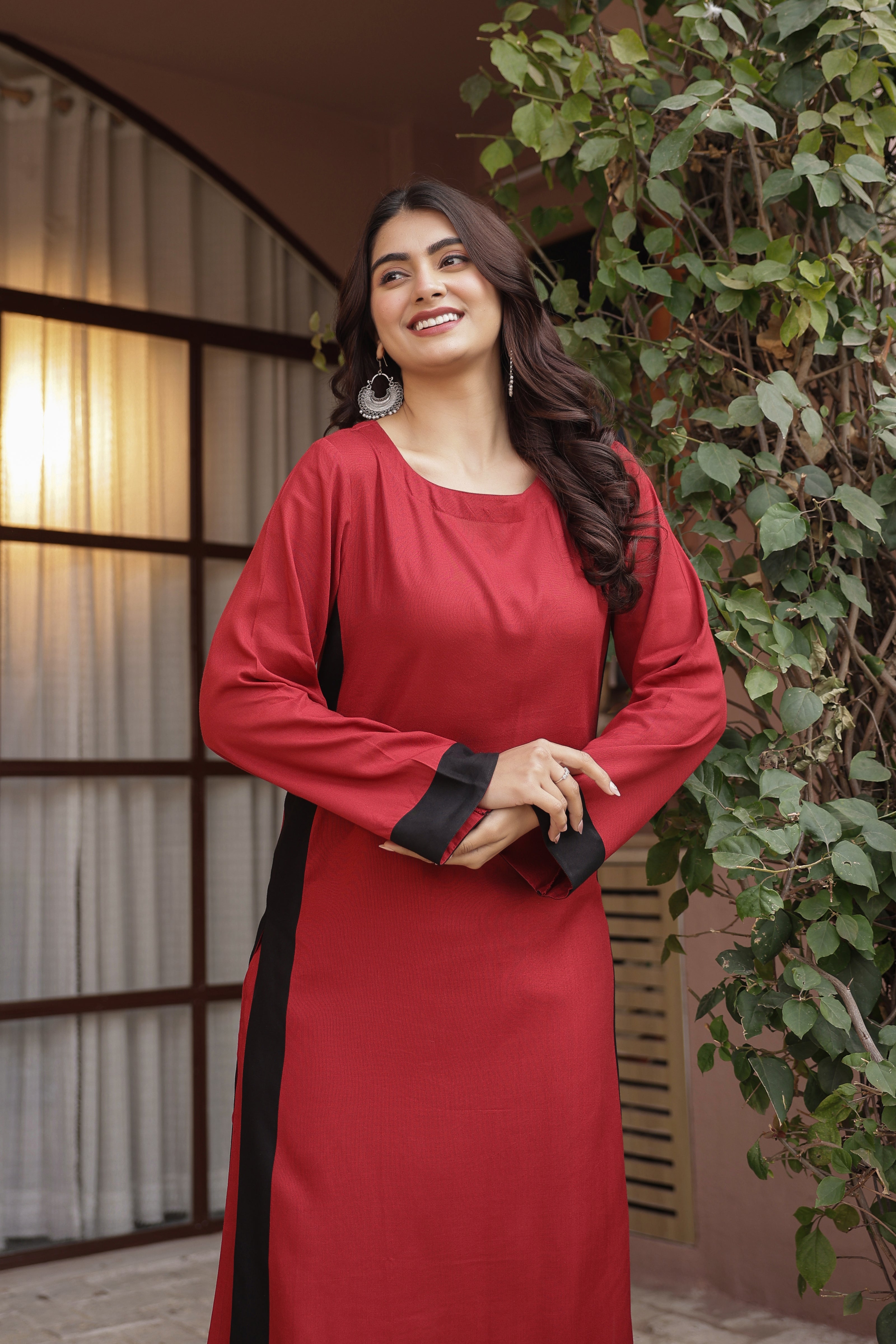NOOR – MAROON | Kurta Set