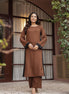 NOOR – BROWN | Relaxed Fit Rayon Kurta Set