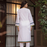 KHAAS – WHITE | Premium Cotton Slub Kurta Set