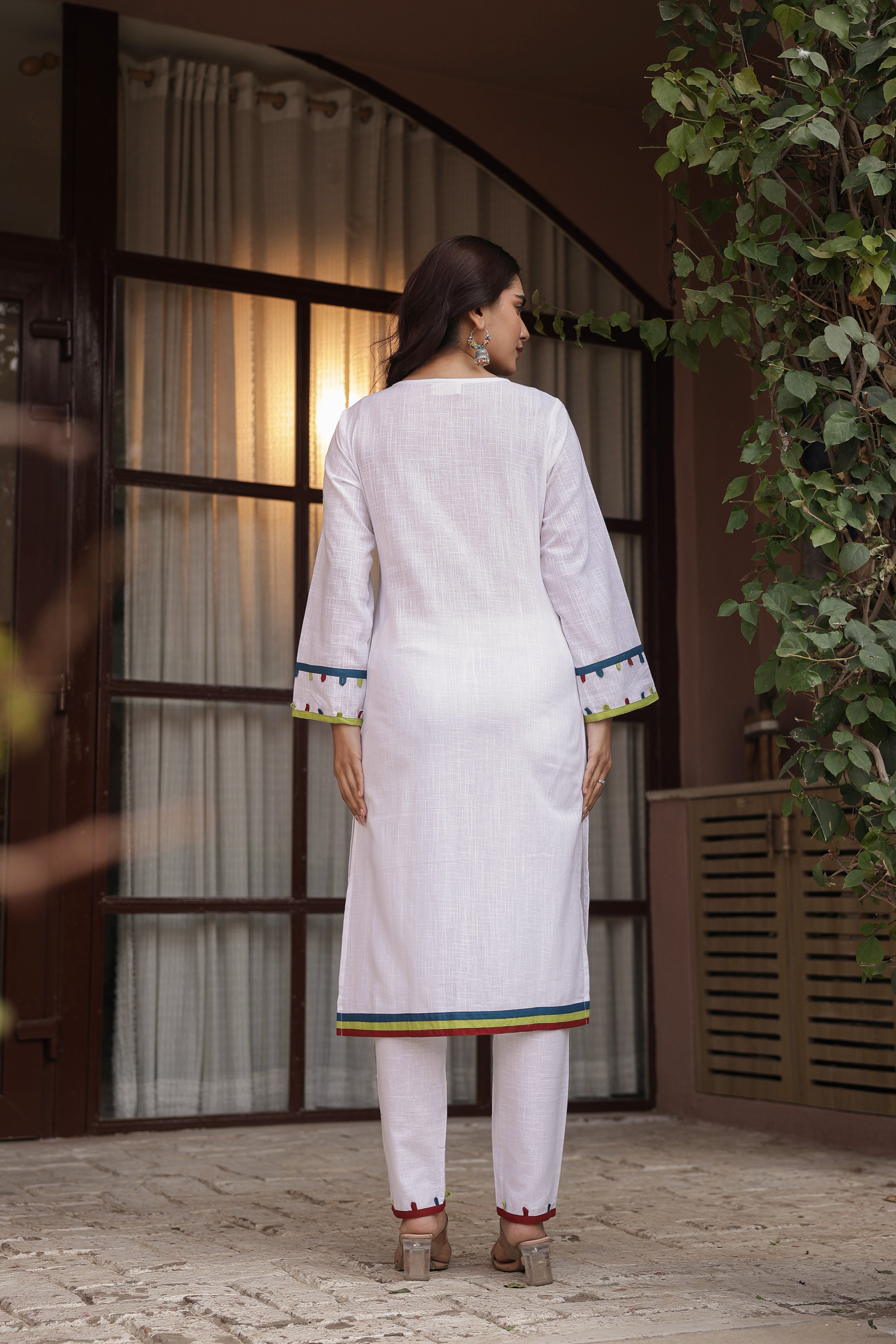 KHAAS – WHITE | Premium Cotton Slub Kurta Set