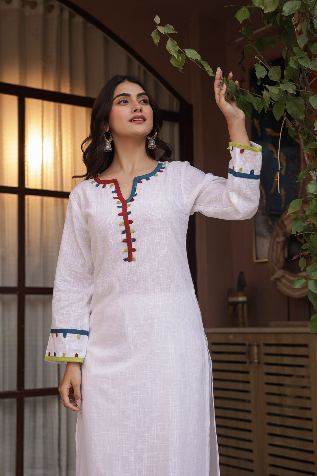 KHAAS – WHITE | Premium Cotton Slub Kurta Set