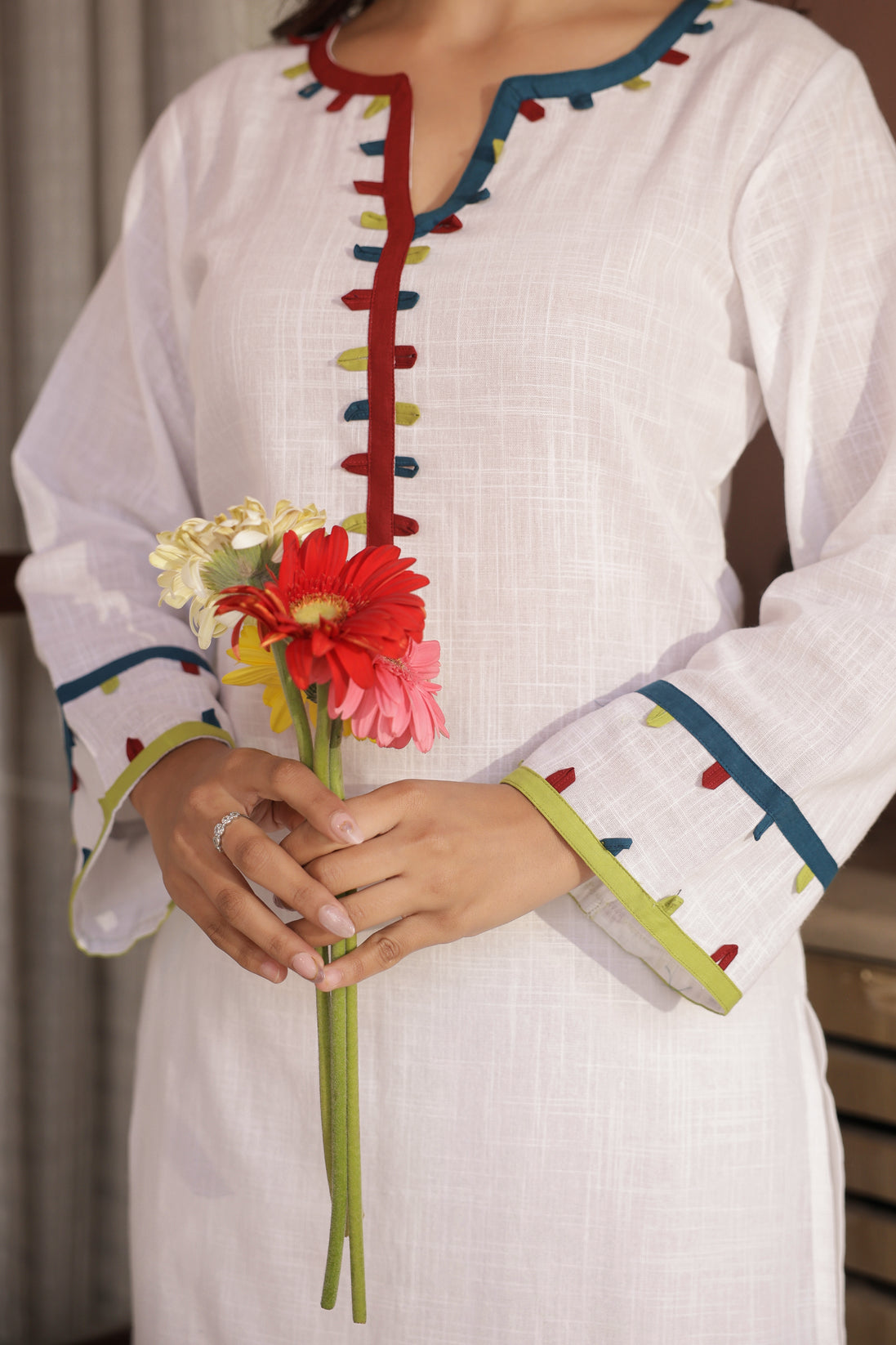 KHAAS – WHITE | Premium Cotton Slub Kurta Set