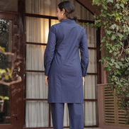 DHURANDHAR – BLACK | Cotton Kurta Pant Set