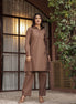 DHURANDHAR – BROWN | Cotton Kurta Pant Set