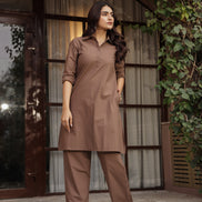 DHURANDHAR – WHITE | Cotton Kurta Pant Set