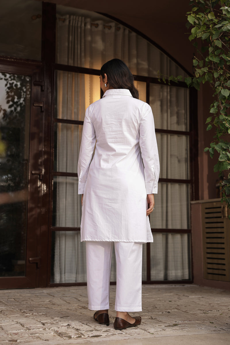 DHURANDHAR – BLACK | Cotton Kurta Pant Set