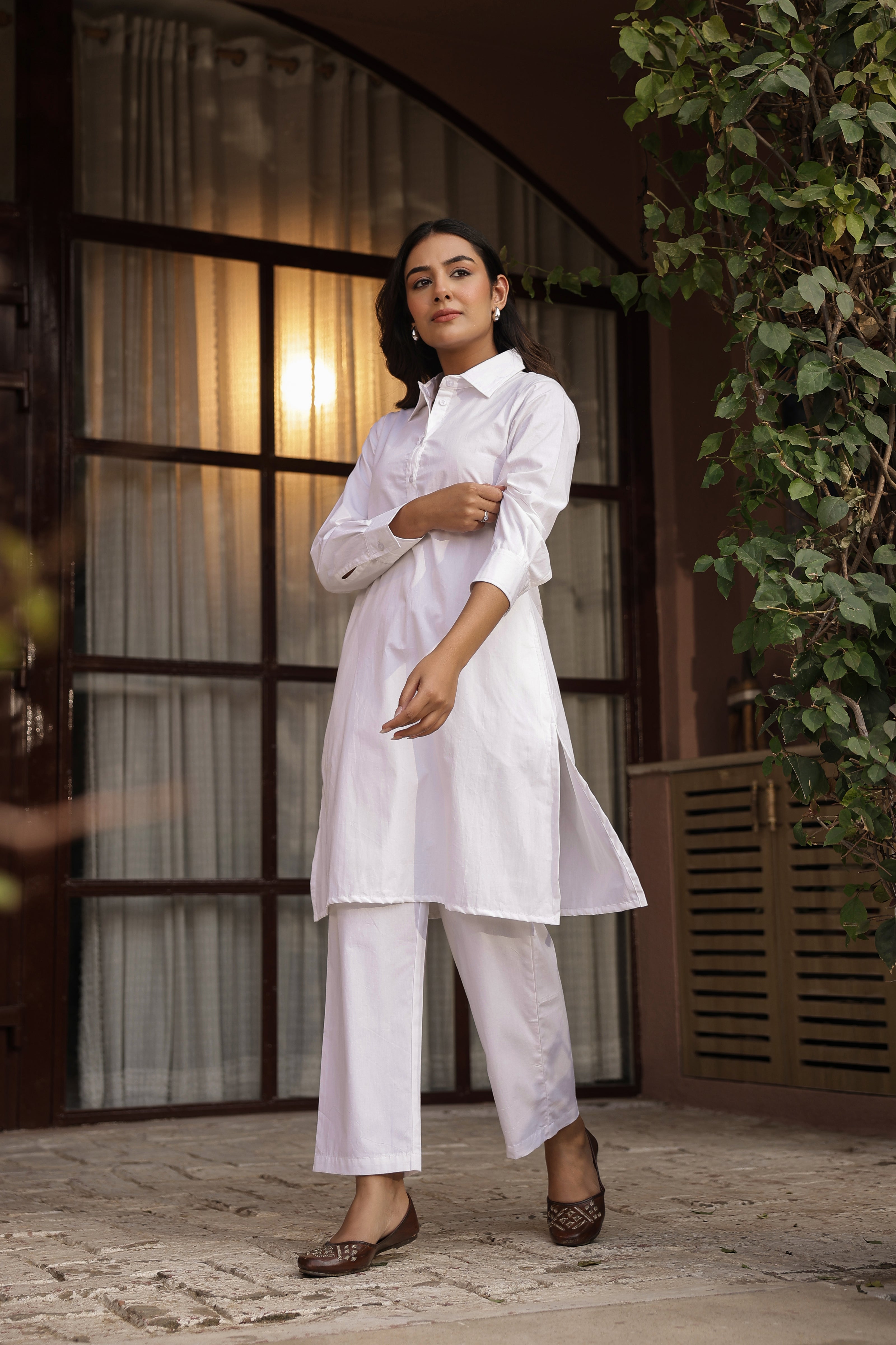 DHURANDHAR – BLACK | Cotton Kurta Pant Set