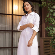 DHURANDHAR – BROWN | Cotton Kurta Pant Set