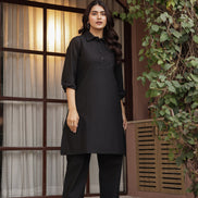 DHURANDHAR – WHITE | Cotton Kurta Pant Set