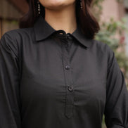 DHURANDHAR – BROWN | Cotton Kurta Pant Set