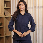 RAAHGIR – WHITE | Cotton Shirt & Pant Co-ord Set