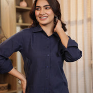 RAAHGIR – BLACK | Cotton Shirt & Pant Co-ord Set