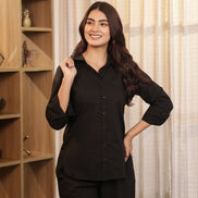 RAAHGIR – WHITE | Cotton Shirt & Pant Co-ord Set