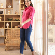CHANCHAL – PINK | Premium Cotton Poplin Shirt
