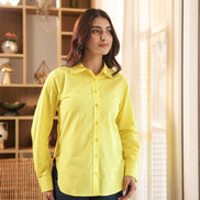 CHANCHAL – YELLOW | Premium Cotton Poplin Shirt