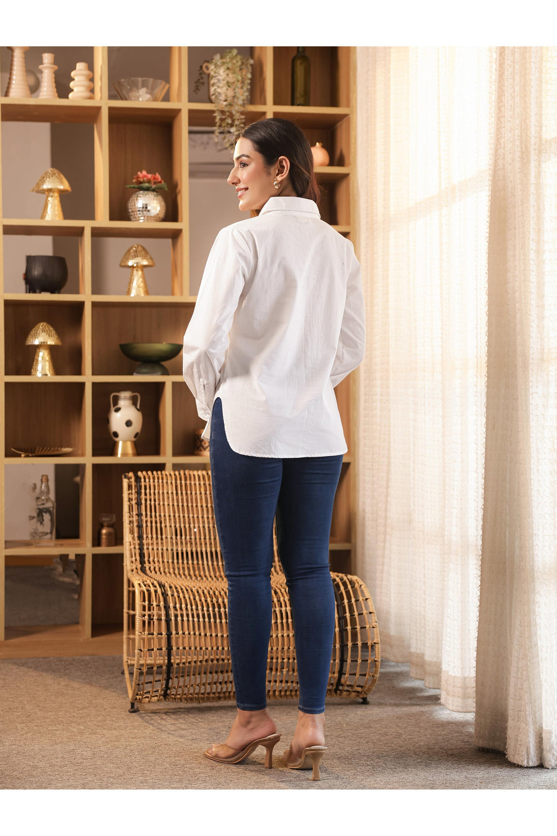 CHANCHAL – WHITE | Premium Cotton Poplin Shirt