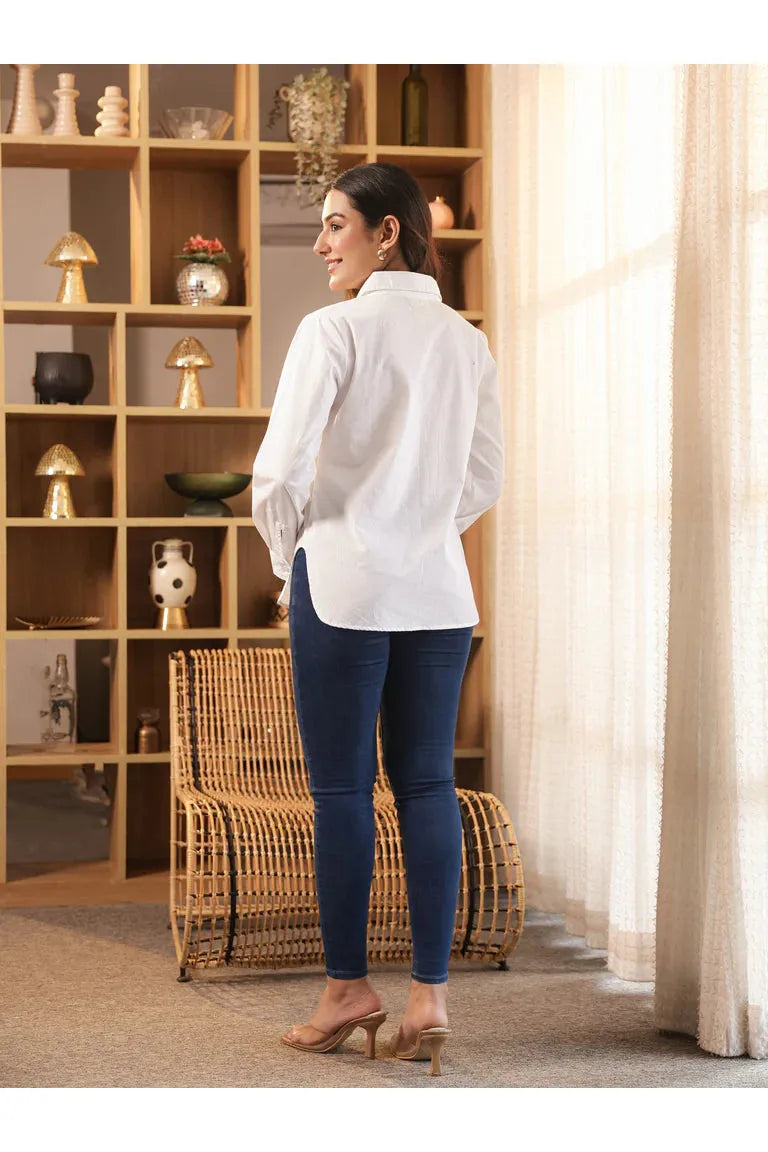 CHANCHAL – RED | Premium Cotton Poplin Shirt