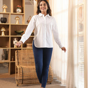 CHANCHAL – WHITE | Premium Cotton Poplin Shirt