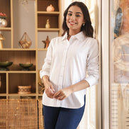 CHANCHAL – WHITE | Premium Cotton Poplin Shirt