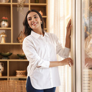 CHANCHAL – WHITE | Premium Cotton Poplin Shirt