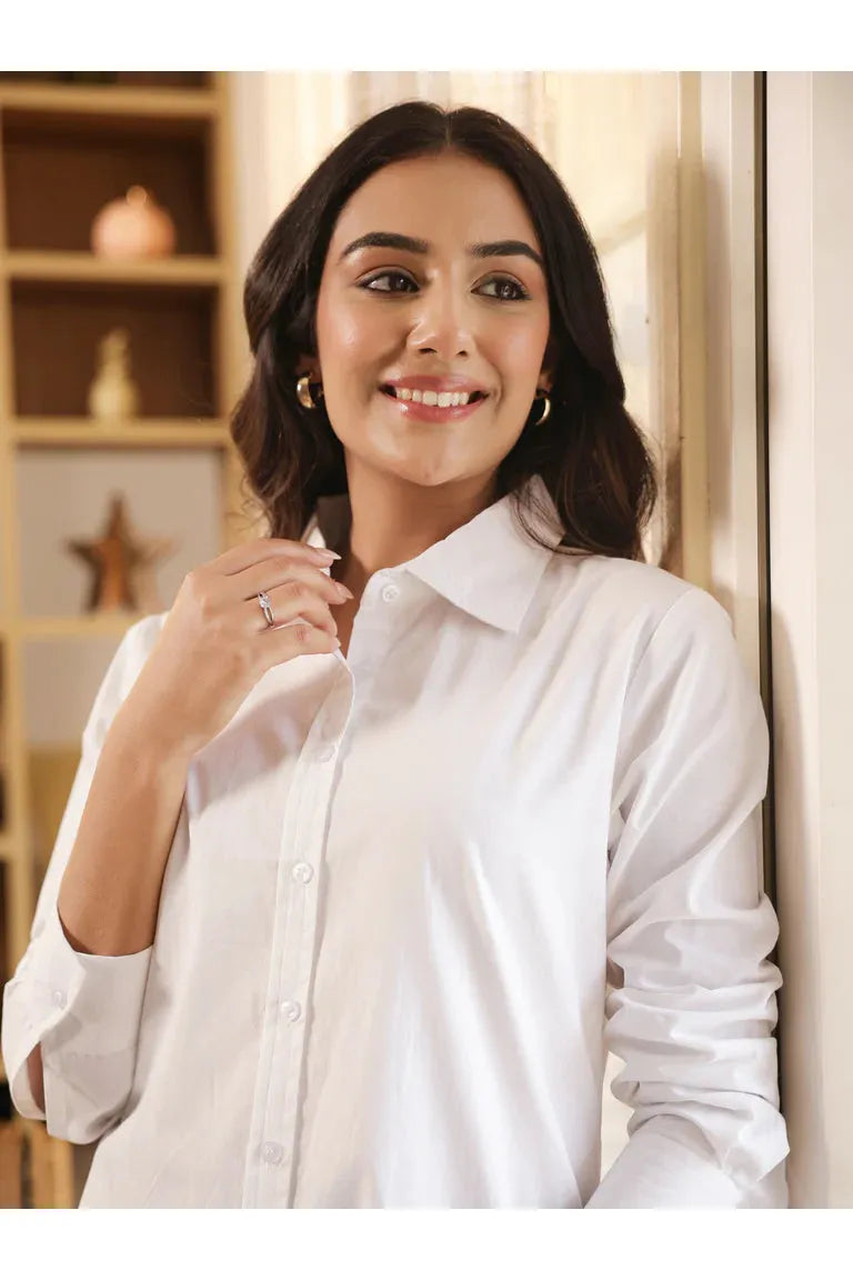 CHANCHAL – RED | Premium Cotton Poplin Shirt