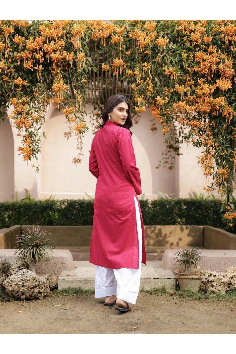 SAHAJ – BURNT ORANGE | Kurta with Farshi Salwar Set