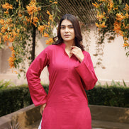 SAHAJ – PINK | Kurta with Farshi Salwar Set