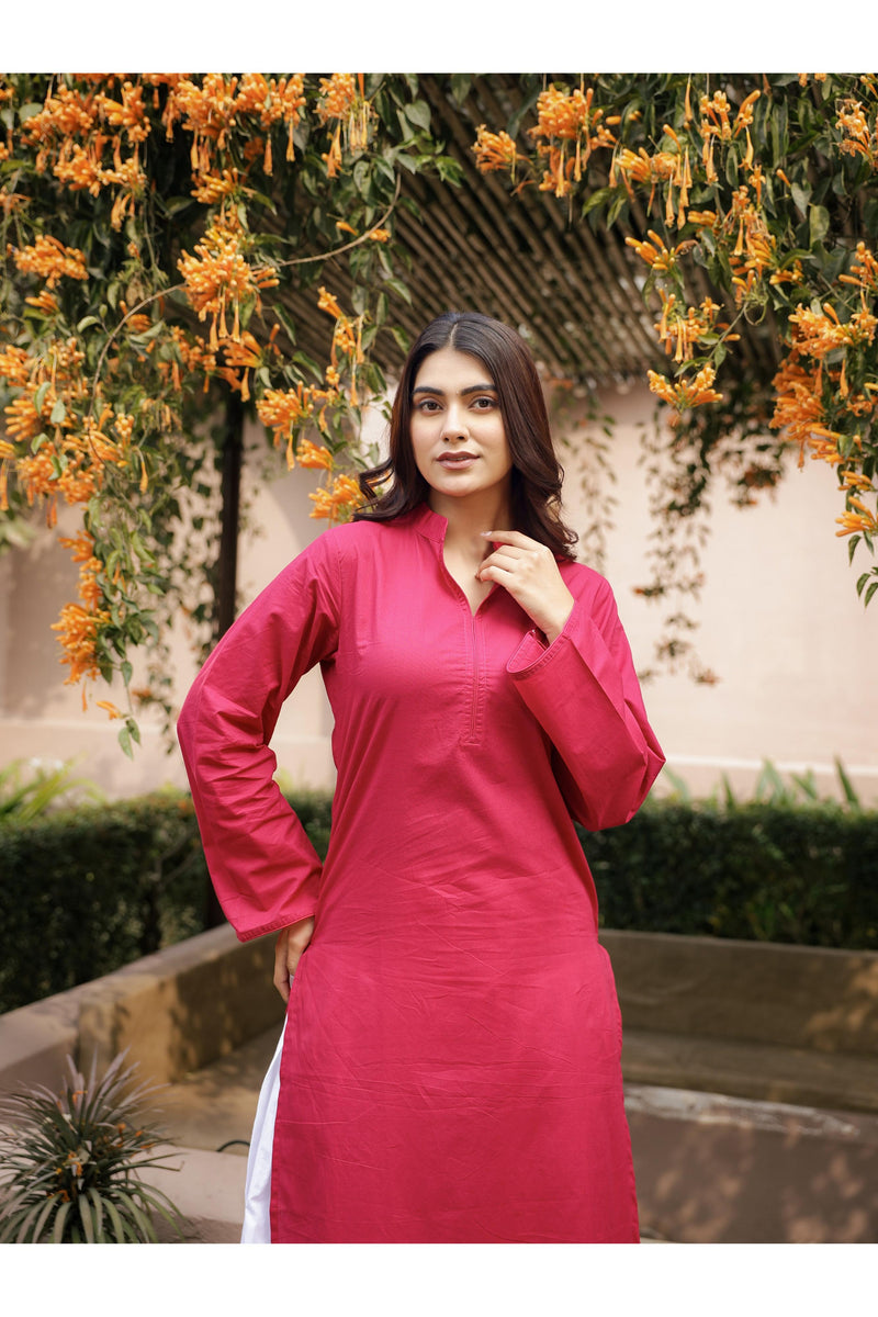 SAHAJ – PINK | Kurta with Farshi Salwar Set