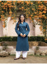 SAHAJ – TEAL BLUE | Kurta with Farshi Salwar Set