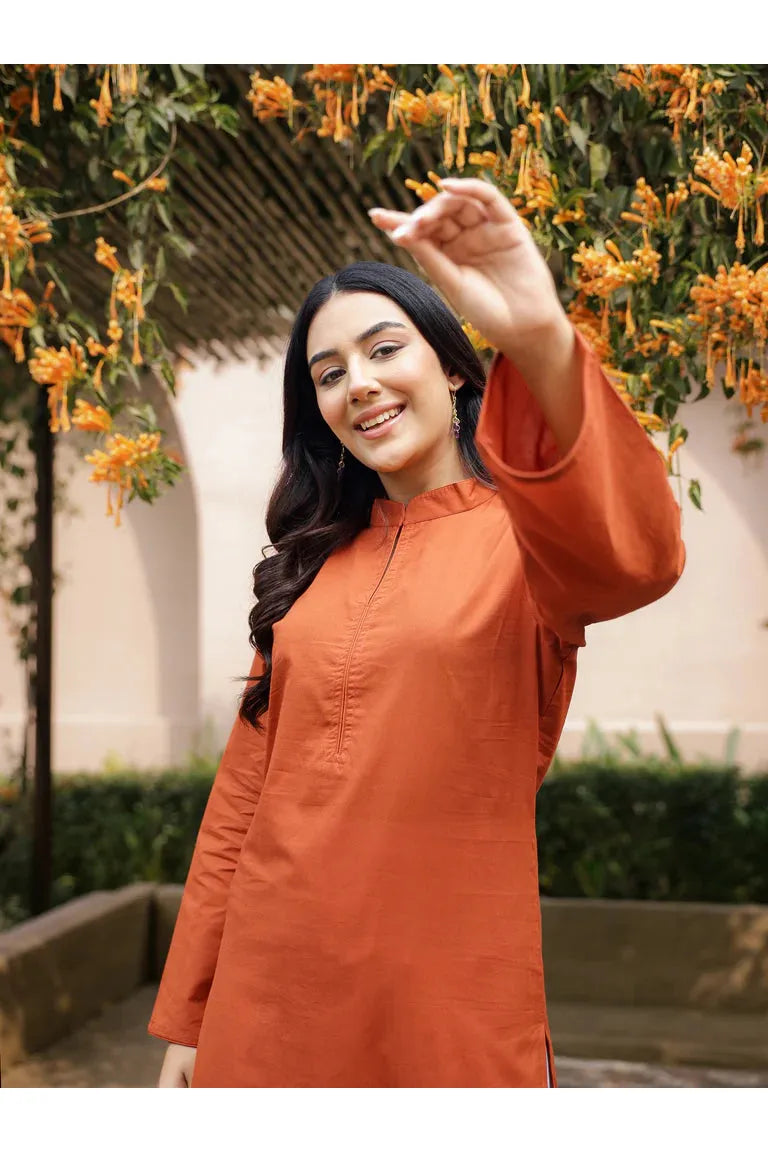 SAHAJ – TEAL BLUE | Kurta with Farshi Salwar Set