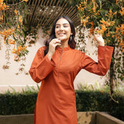 SAHAJ – TEAL BLUE | Kurta with Farshi Salwar Set