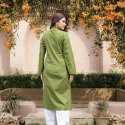 SAHAJ – GREEN | Kurta with Farshi Salwar Set
