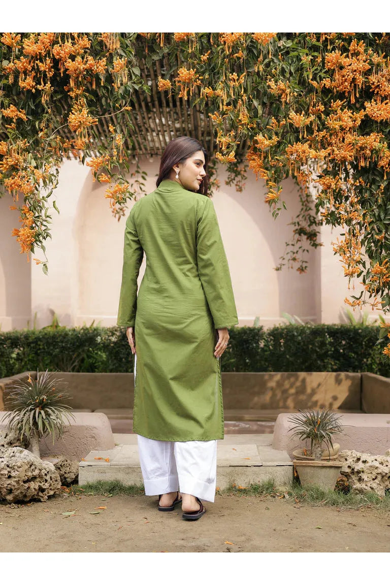 SAHAJ – BURNT ORANGE | Kurta with Farshi Salwar Set