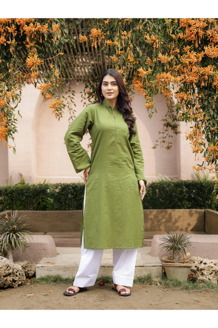SAHAJ – GREEN | Kurta with Farshi Salwar Set