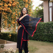 DILBAR – BLACK | Georgette Suit Set