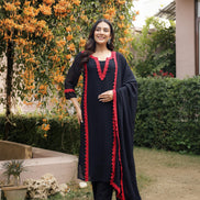 DILBAR – BLACK | Georgette Suit Set